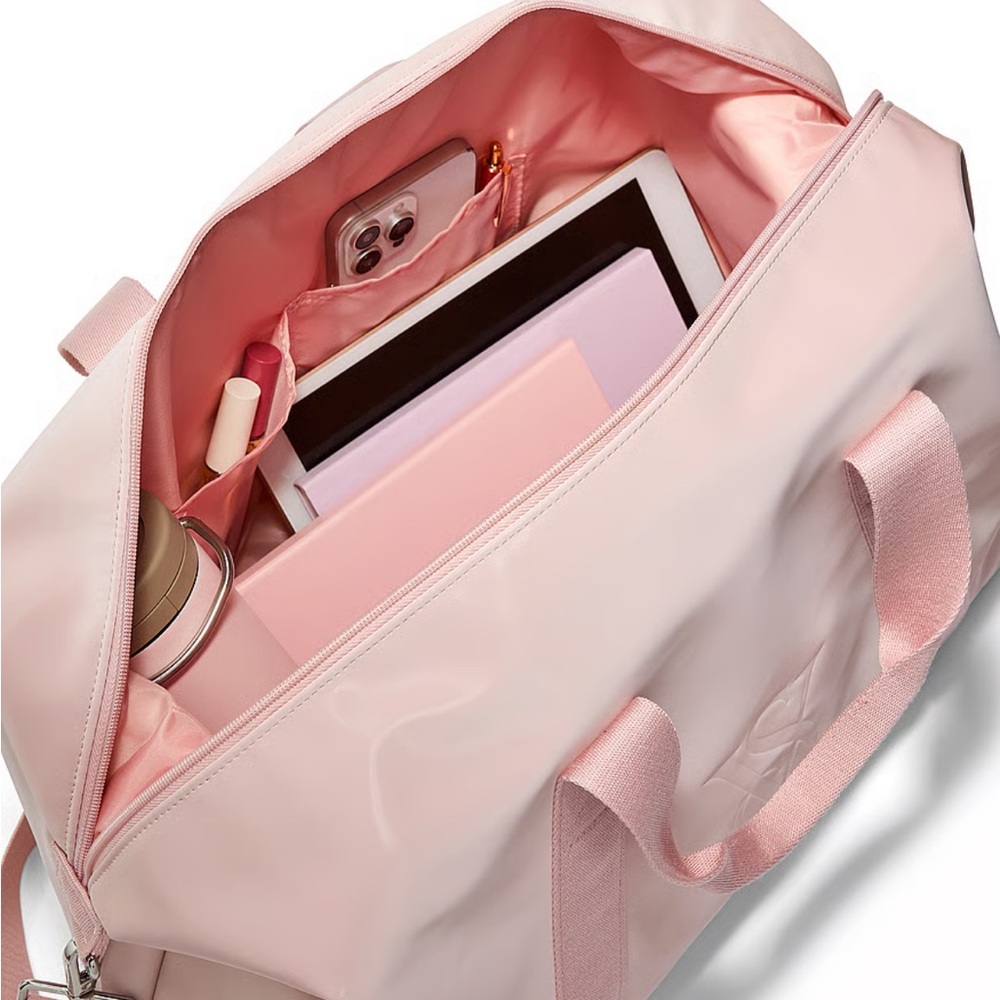 Victoria secret metallic duffle bag